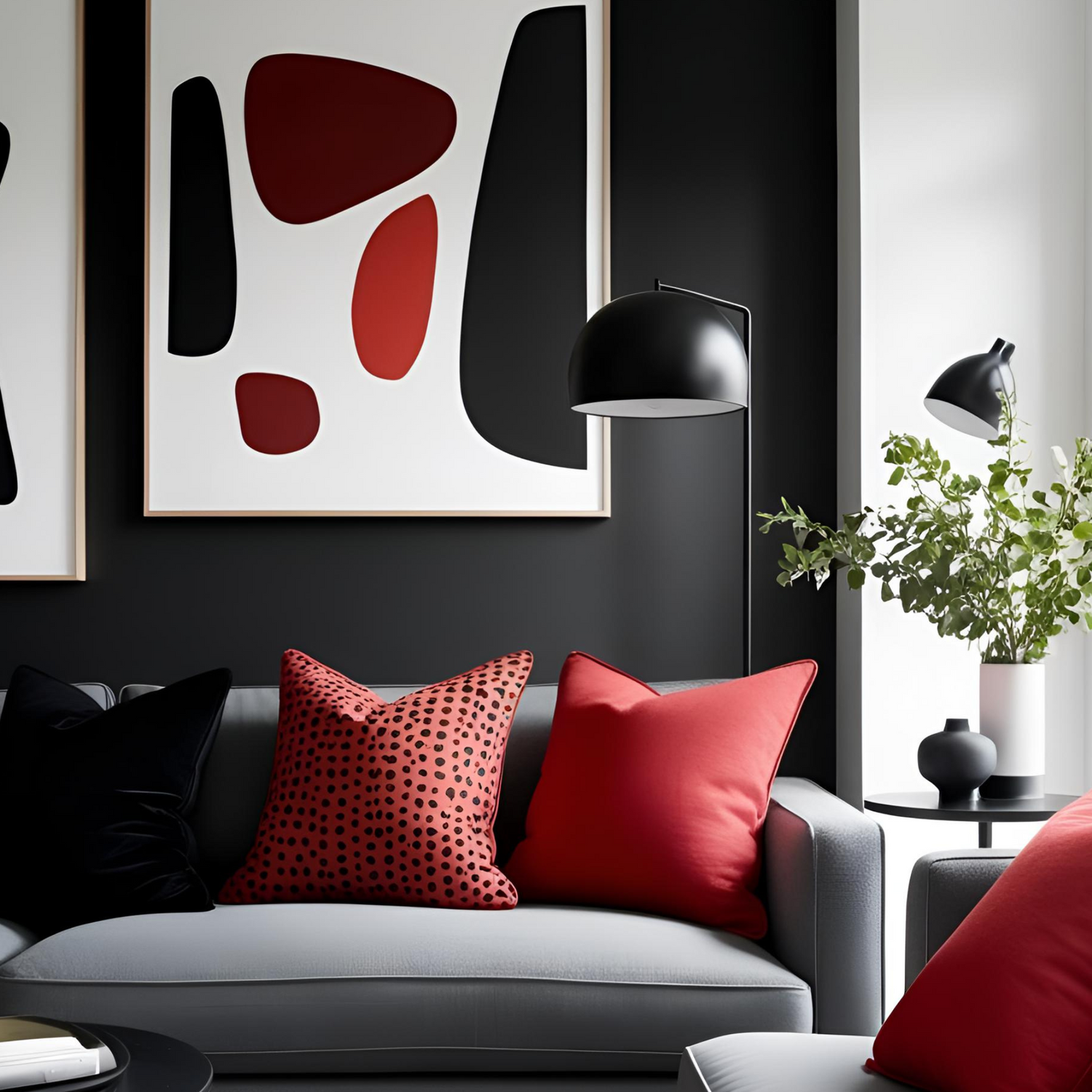 Burgundy emotions for a modern interior