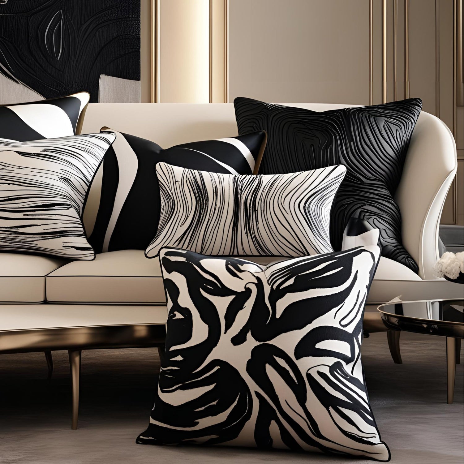 Abstract Pillow cases