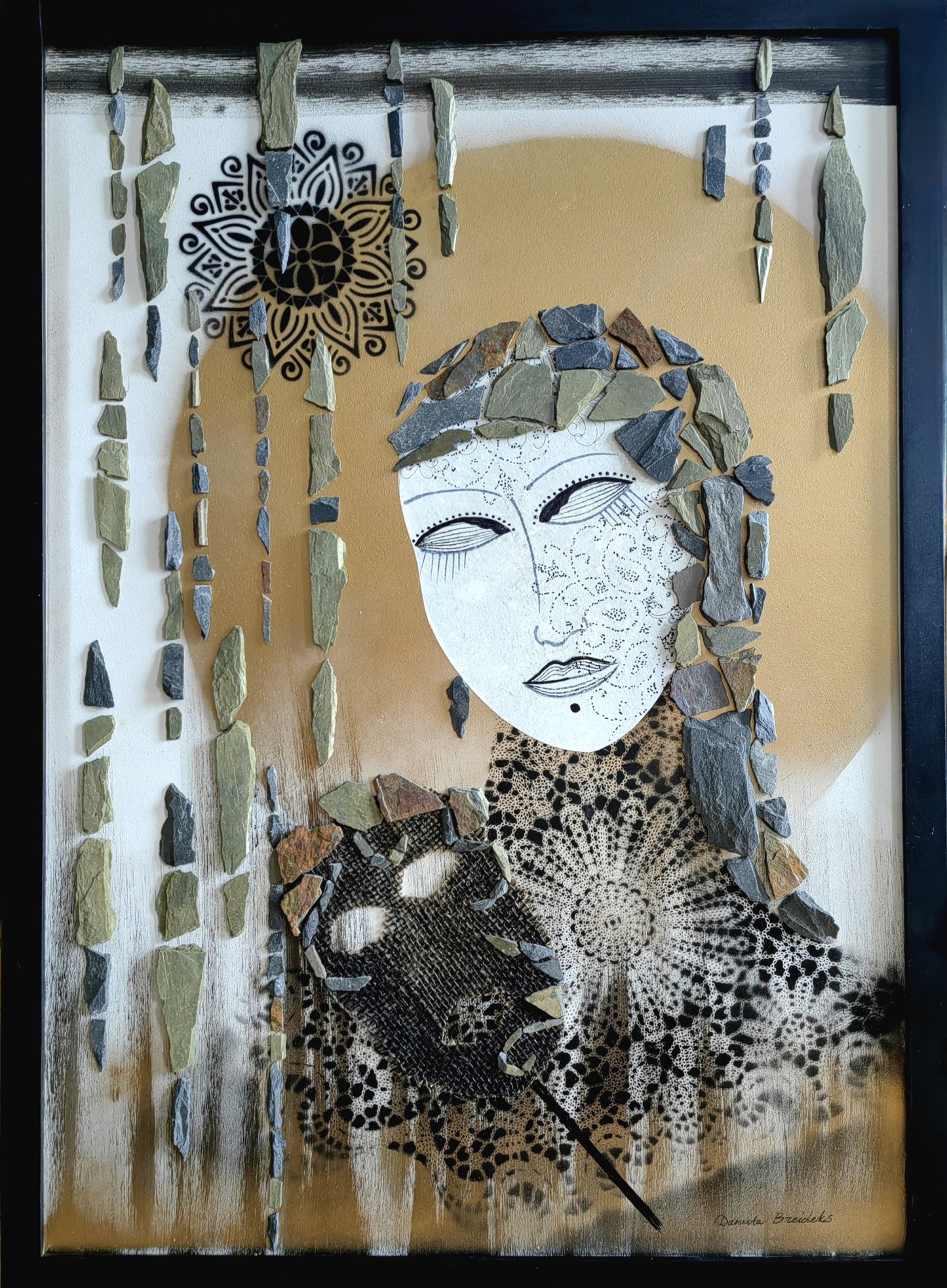 Abstract art Mask. Danuta Lasnord art