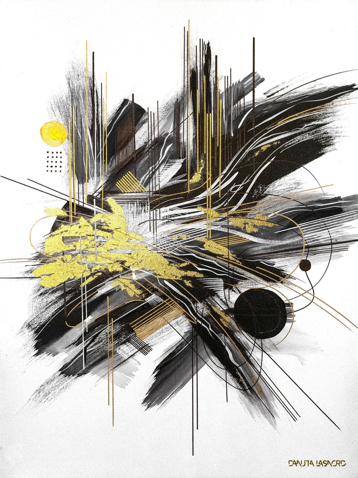 Abstract painting Danuta Lasnord art