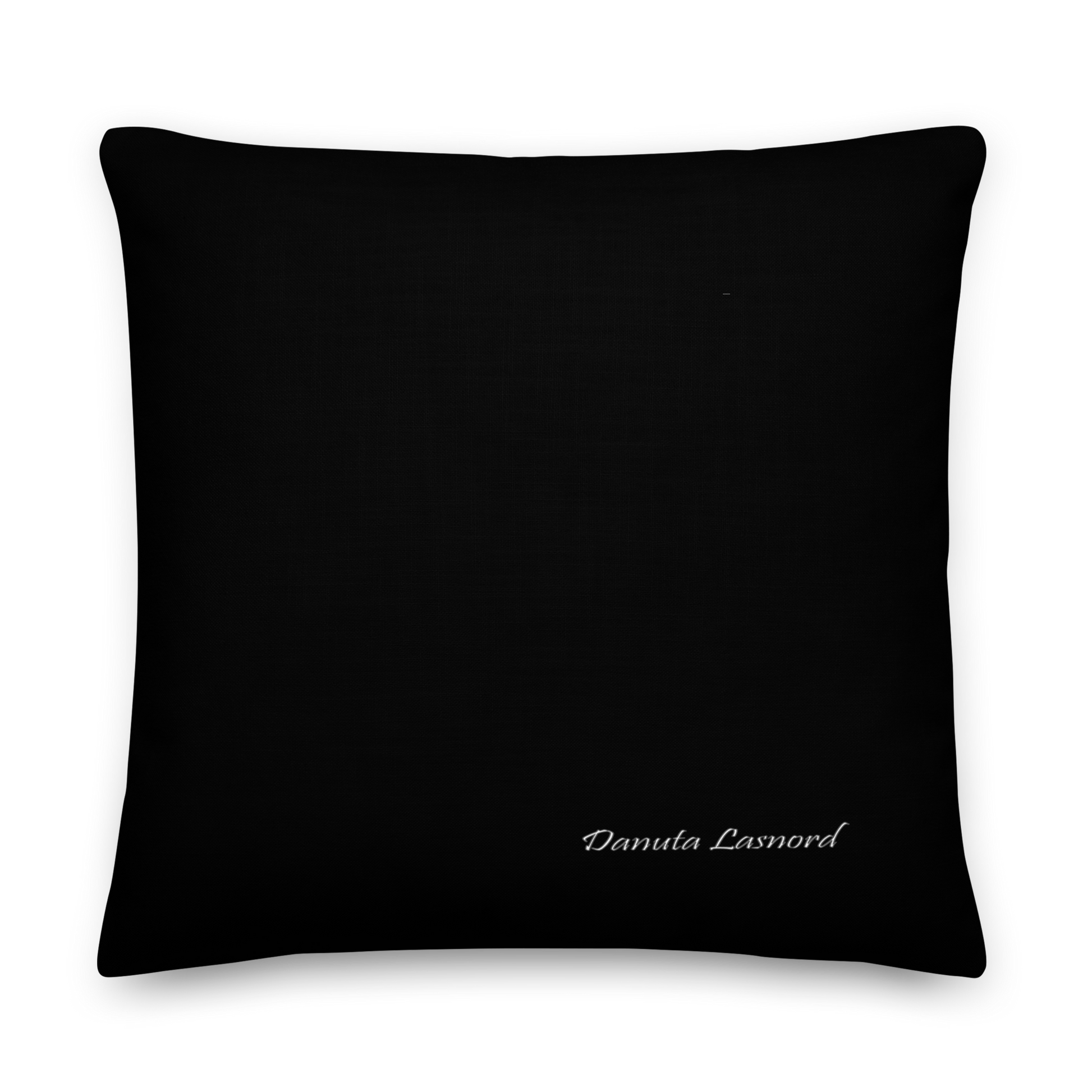 Black accent designer throw  pillow 55x55 