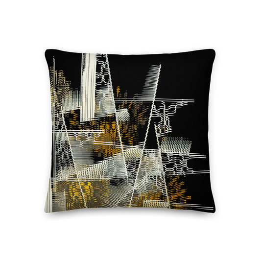 черная акцентная квадратная подушка на диван в современном стиле. decorative accent pillows