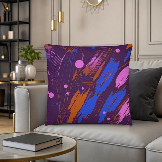 Accent Purple Abstract Pillow Case "Wind of change"